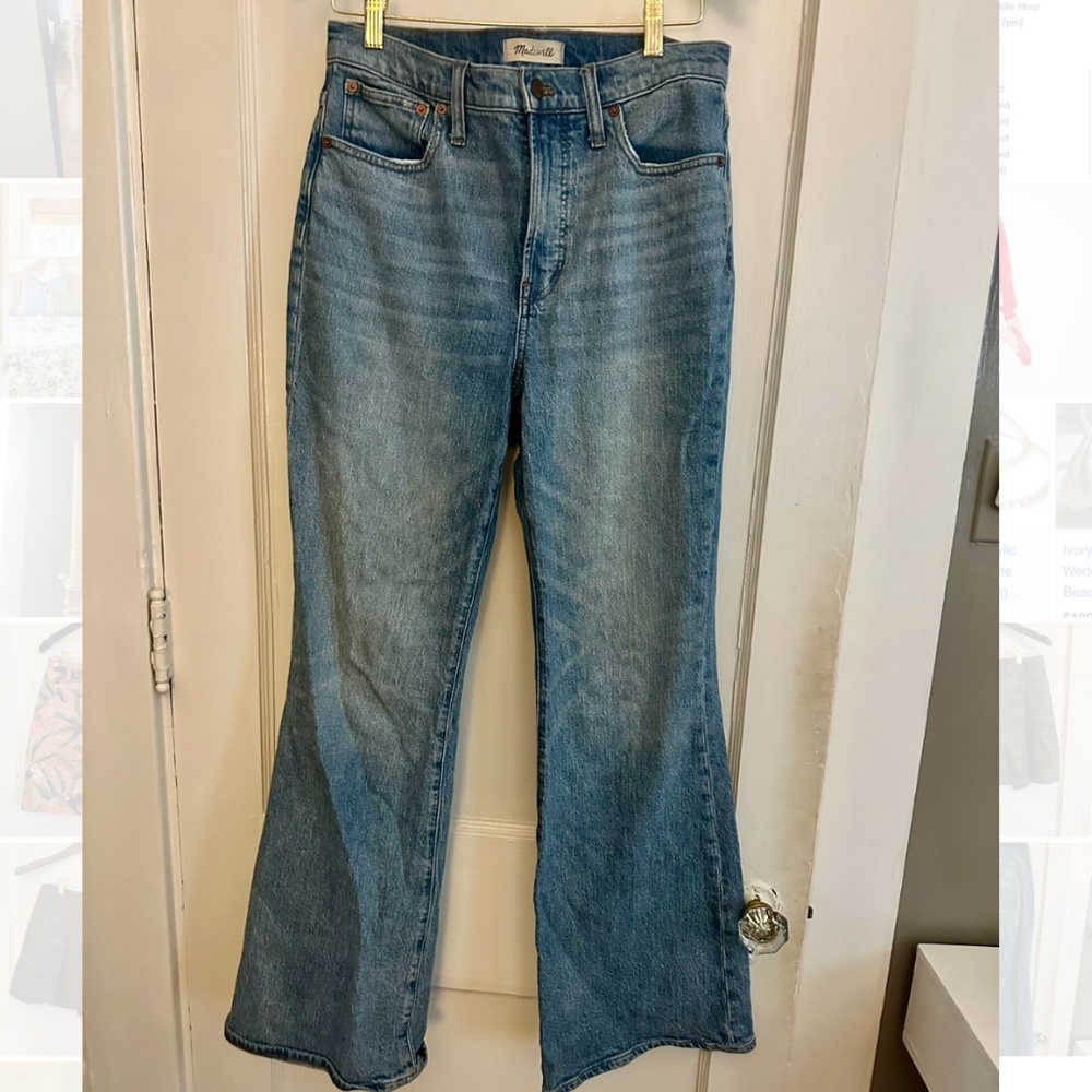 Madewell Perfect Vintage Flare Jean - medium wash - size 28